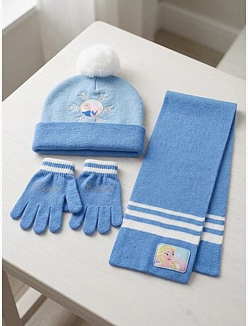 Set cappello, guanti e sciarpa frozen disney bambini