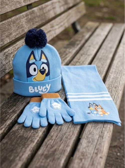 Set cappello guanti sciarpa 3 pezzi in acrilico bluey - Kiabi