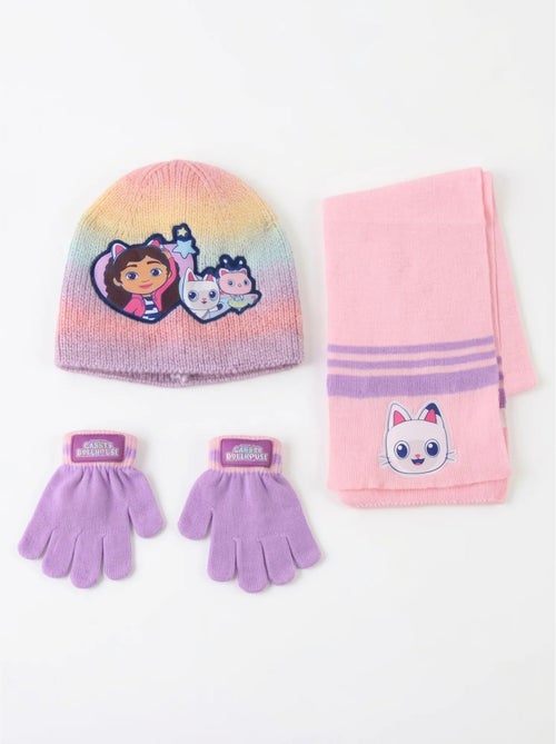 Set cappello guanti sciarpa in acrilico gabby's dollhouse dreamworks - Kiabi