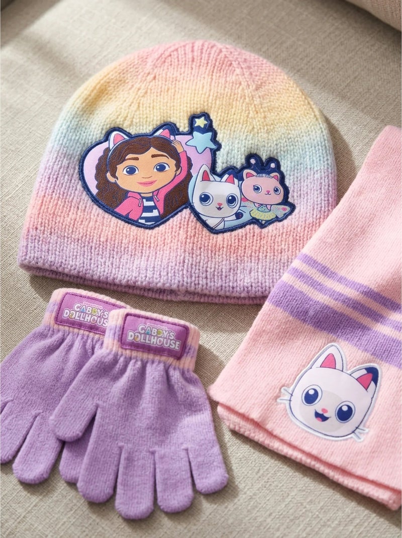 Set cappello guanti sciarpa in acrilico gabby's dollhouse dreamworks Rosa - Kiabi