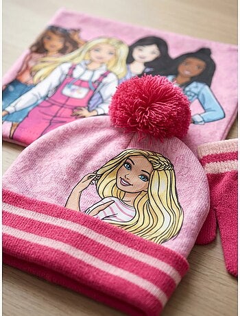 Set cappello, scaldacollo e guanti barbie 2-8 anni