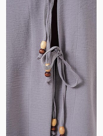 Set cardigan lungo con scollo a v testurizzato e pantaloni bdart