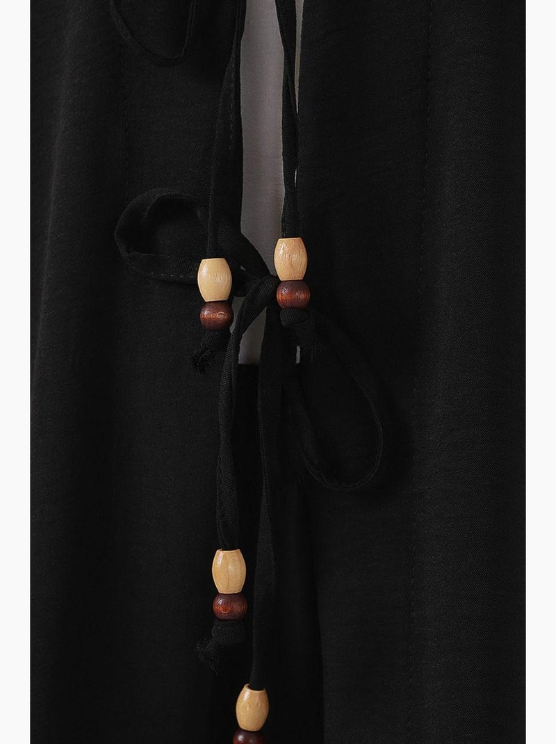 Set cardigan lungo con scollo a v testurizzato e pantaloni bdart Nero - Kiabi