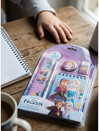 Set cartoleria 5 pezzi la reine des neiges disney