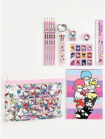 Set cartoleria astuccio completo hello kitty sanrio