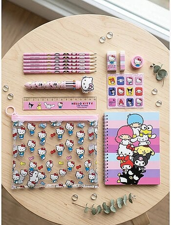 Set cartoleria astuccio completo hello kitty sanrio