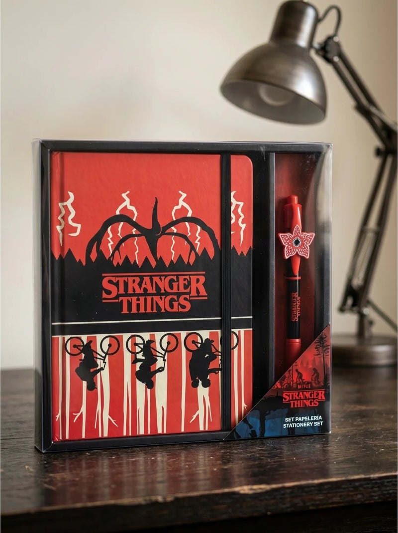 Set cartoleria blocco note e penna stranger things netflix Multicolore - Kiabi