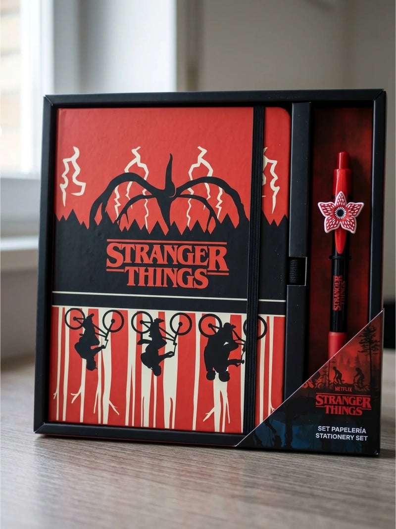 Set cartoleria blocco note e penna stranger things netflix Multicolore - Kiabi