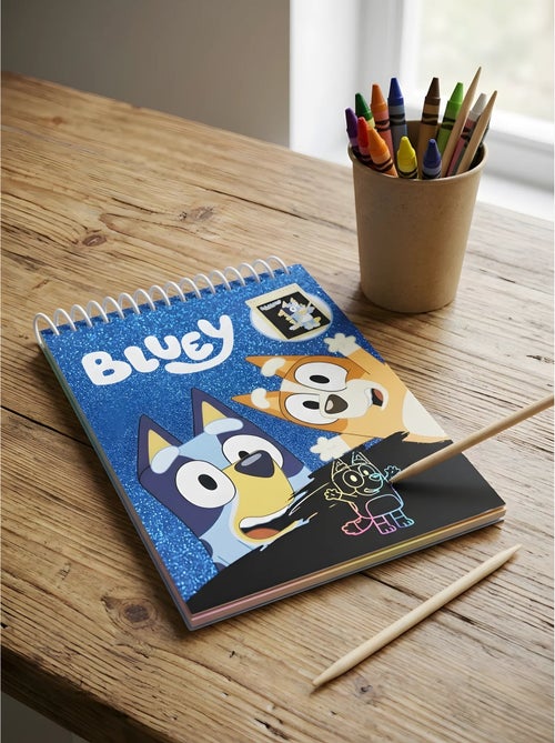 Set cartoleria quaderno da grattare e penna bluey - Kiabi Set cartoleria quaderno da grattare e penna bluey - Kiabi