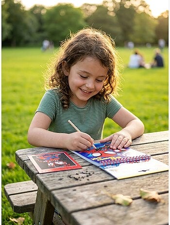 Set cartoleria quaderno da grattare spidey marvel