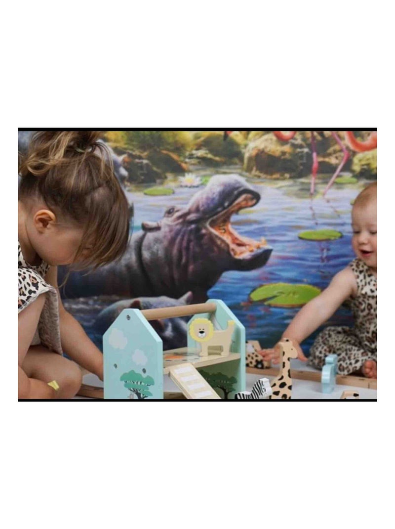 Set circuito safari in legno | JaBaDaBaDo Multicolore - Kiabi