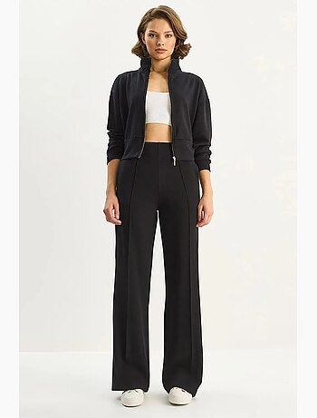 Set co-ord a due pezzi con felpa full zip e pantaloni lucci