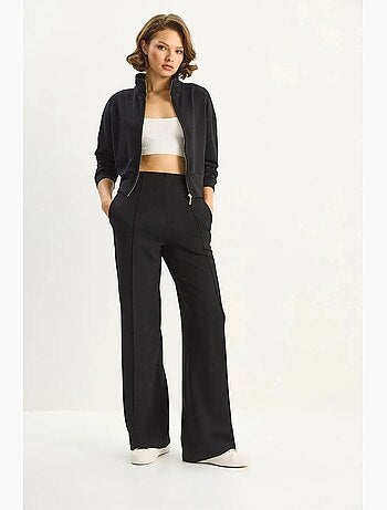 Set co-ord a due pezzi con felpa full zip e pantaloni lucci