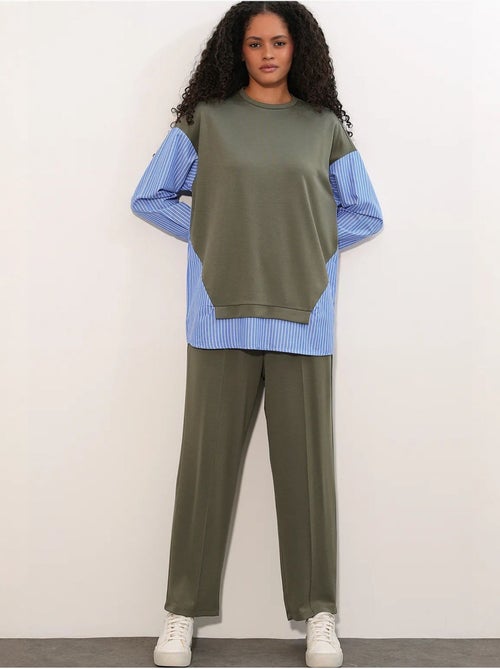 Set co-ord due pezzi a righe lungo con girocollo bdart - Kiabi