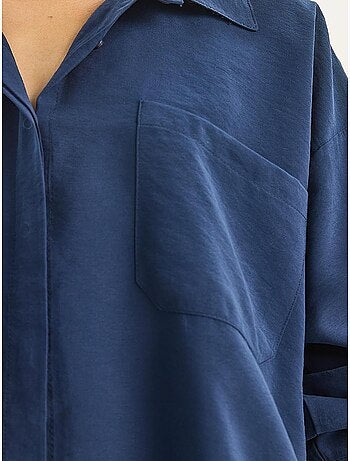 Set co-ord due pezzi camicia-pantaloni lucci