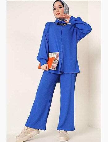 Set co-ord due pezzi con camicia e pantaloni oversize bdart