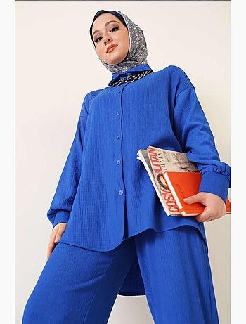 Set co-ord due pezzi con camicia e pantaloni oversize bdart