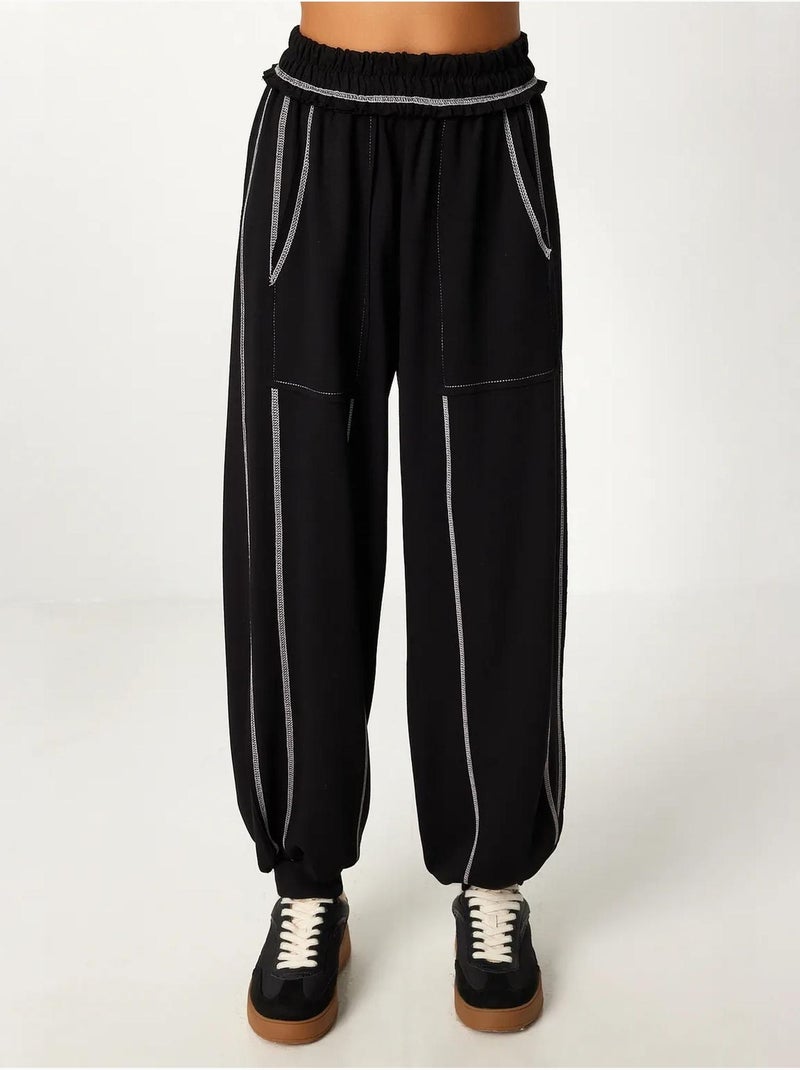 Set co-ord due pezzi con colletto con zip e maniche lunghe istanbul Nero - Kiabi