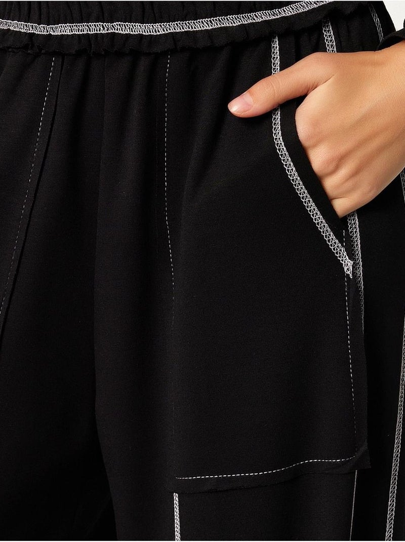 Set co-ord due pezzi con colletto con zip e maniche lunghe istanbul Nero - Kiabi