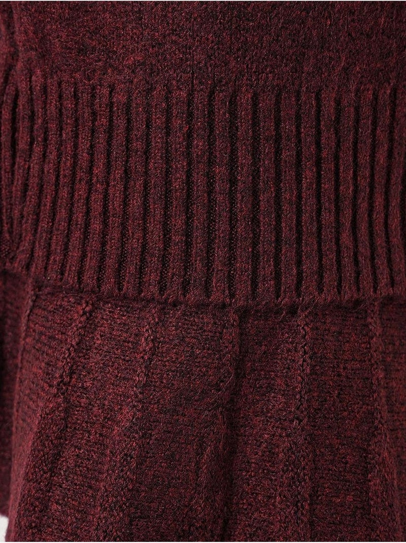 Set co-ord in maglia oversize testurizzato con dolcevita bdart Rosso bordeaux - Kiabi