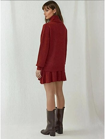 Set co-ord in maglia oversize testurizzato con dolcevita bdart