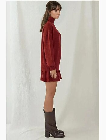 Set co-ord in maglia oversize testurizzato con dolcevita bdart