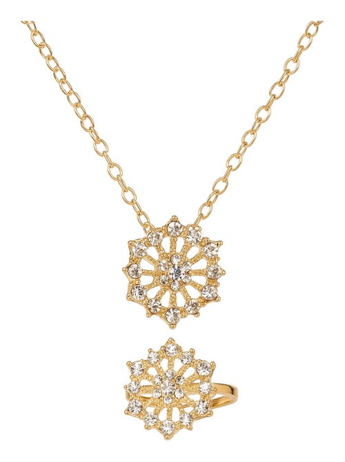 Set collana e anello con strass a forma di fiocco di neve | great pretenders | great pretenders - Kiabi Set collana e anello con strass a forma di fiocco di neve | great pretenders | great pretenders - Kiabi