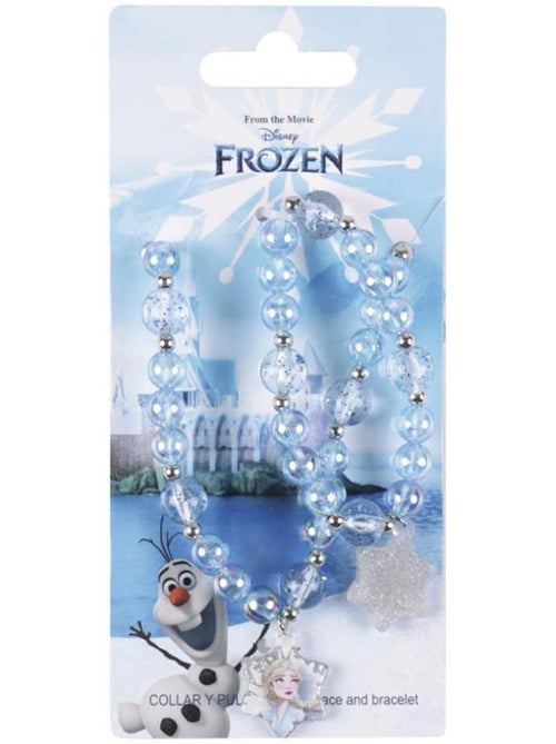 Set collana e braccialetti Frozen – 2 pezzi - Blu - Kiabi