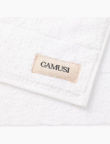 Set completo da bagno 100% cotone, spugna 600 g/m², con asola - Gamusi