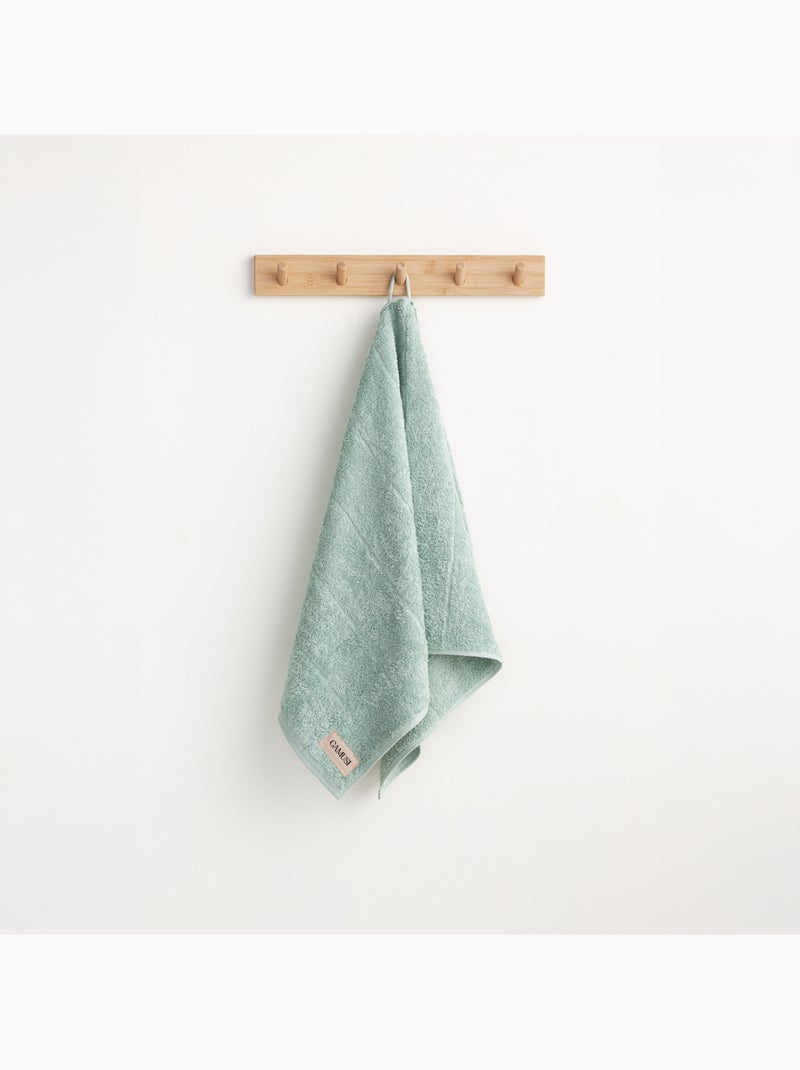Set completo da bagno 100% cotone, spugna 600 g/m², con asola - Gamusi Verde acqua - Kiabi