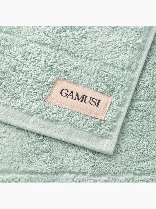 Set completo da bagno 100% cotone, spugna spessa, con asola - Gamusi. - Kiabi
