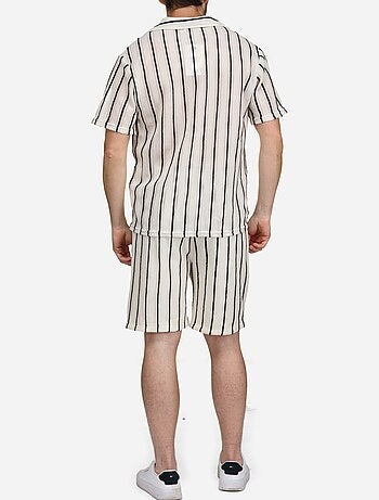 Set composto da camicia e pantaloncini a righe - Frilivin