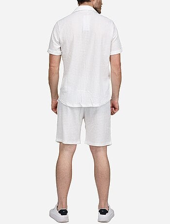 Set composto da camicia e pantaloncini a tinta unita e fantasia - Frilivin