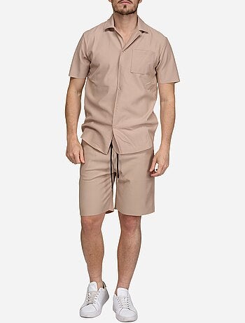 Set composto da camicia e pantaloncini testurizzati - Frilivin