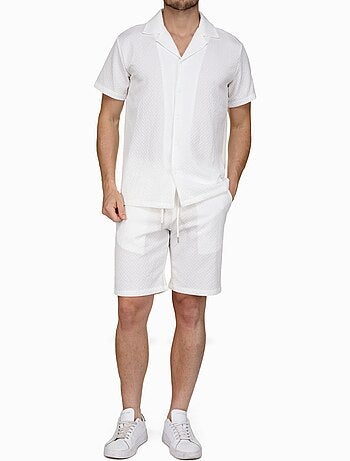 Set composto da camicia e pantaloncini testurizzati - Frilivin