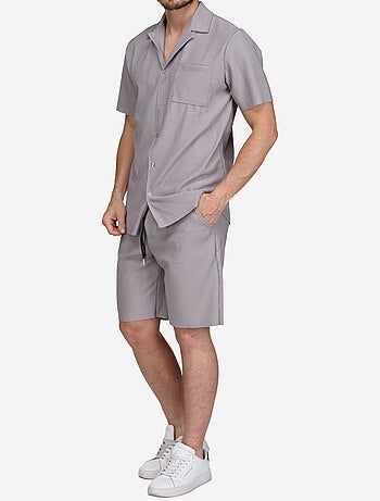 Set composto da camicia e pantaloncini testurizzati - Frilivin