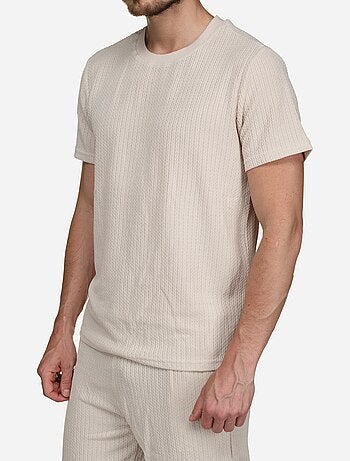 Set composto da maglietta e pantaloncini a tinta unita e fantasia - Frilivin
