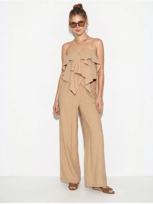Set con blusa senza spalline con volant e pantaloni a gamba ampia lucci - Kiabi Set con blusa senza spalline con volant e pantaloni a gamba ampia lucci - Kiabi
