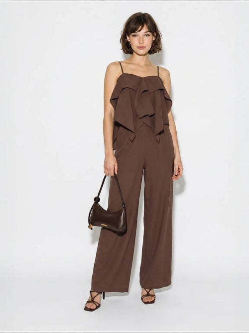 Set con blusa senza spalline con volant e pantaloni a gamba ampia lucci - Kiabi Set con blusa senza spalline con volant e pantaloni a gamba ampia lucci - Kiabi