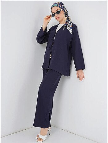 Set con cardigan con scollo a v e pantaloni a gamba larga bdart