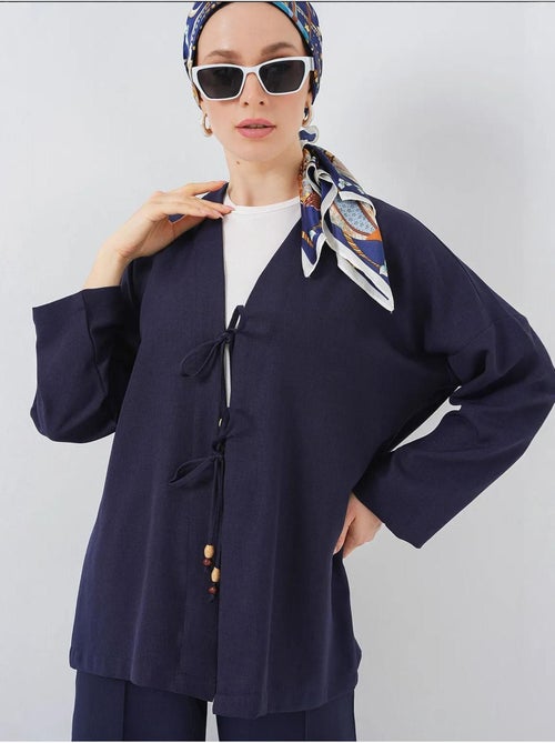 Set con cardigan con scollo a v e pantaloni a gamba larga bdart - Kiabi Set con cardigan con scollo a v e pantaloni a gamba larga bdart - Kiabi