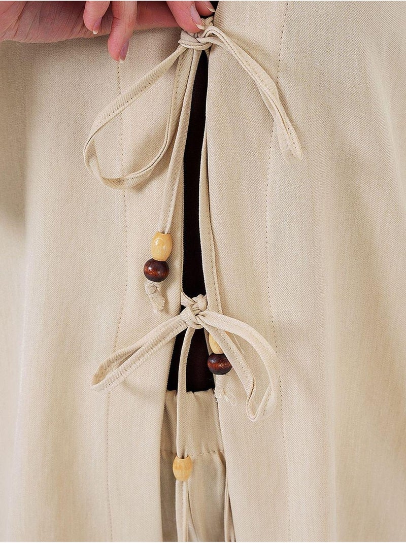 Set con cardigan con scollo a v e pantaloni a gamba larga bdart Crema - Kiabi