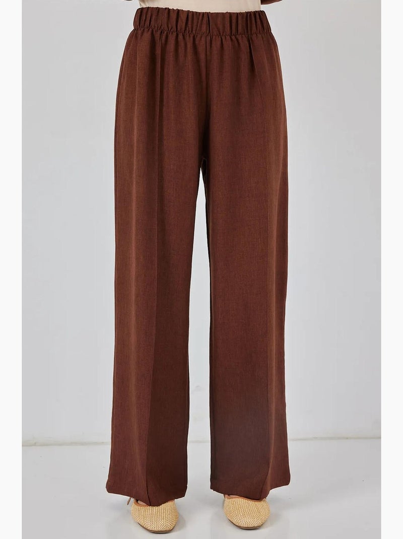 Set con cardigan con scollo a v e pantaloni a gamba larga bdart Marrone cioccolato - Kiabi