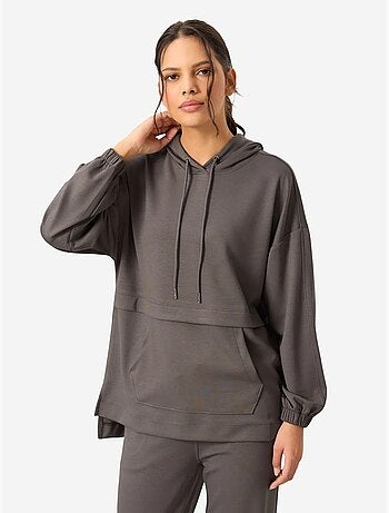 Set con felpa con cappuccio oversize e pantaloni a gamba ampia tommy
