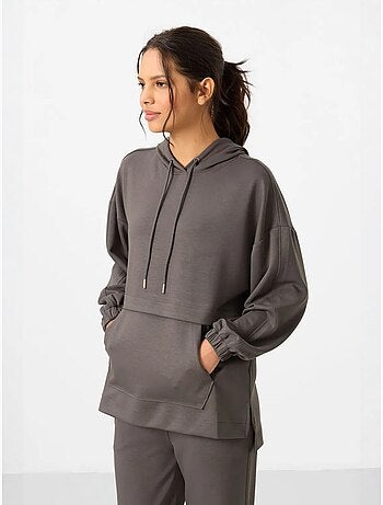 Set con felpa con cappuccio oversize e pantaloni a gamba ampia tommy