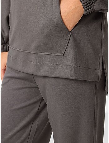 Set con felpa con cappuccio oversize e pantaloni a gamba ampia tommy