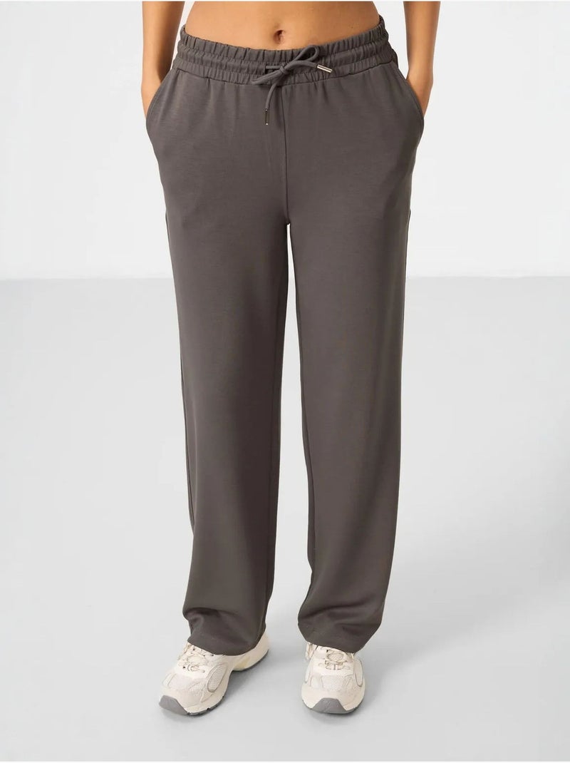Set con felpa con cappuccio oversize e pantaloni a gamba ampia tommy Grigio nero - Kiabi