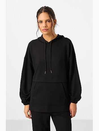 Set con felpa con cappuccio oversize e pantaloni a gamba ampia tommy