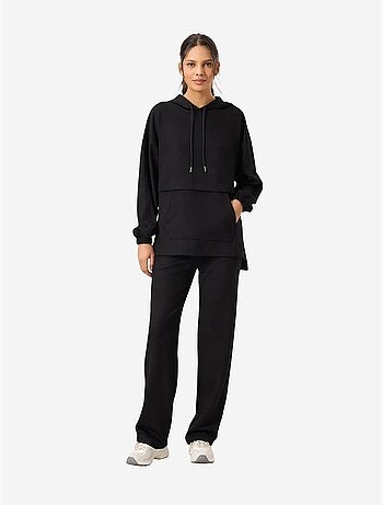 Set con felpa con cappuccio oversize e pantaloni a gamba ampia tommy