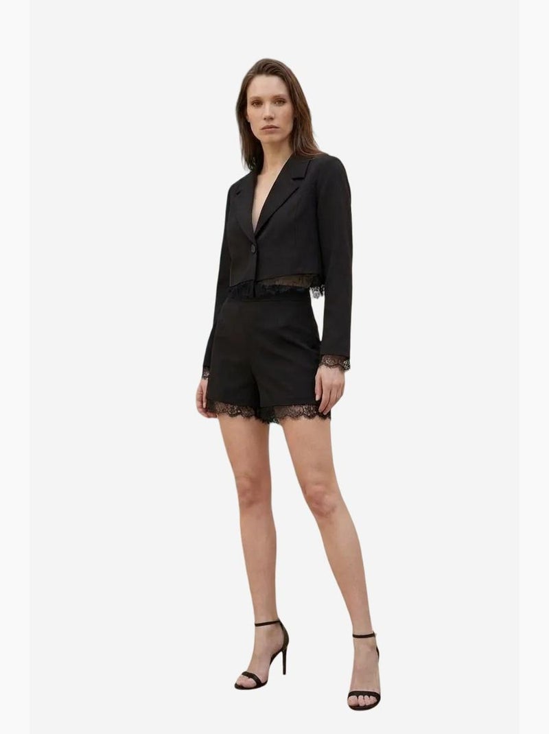 Set con giacca corta e pantaloni a gamba ampia my fashion Nero - Kiabi